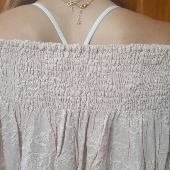 Womens off the shoulder flounce sleeve top - Picture 4 of 8